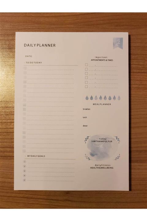 Efra Papers Günlük Planlayıcı - Mavi Desen