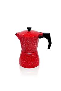 The Mia Moka Pot 6 Fincanlık 350 Ml Kırmızı