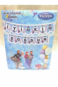 Tuğra Frozen Elsa Temalı Iyiki Doğdun Banner Uzar Yazı