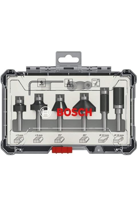 Bosch Freze Seti 6 Parça Karışık 8 Mm (pro) 2607017469
