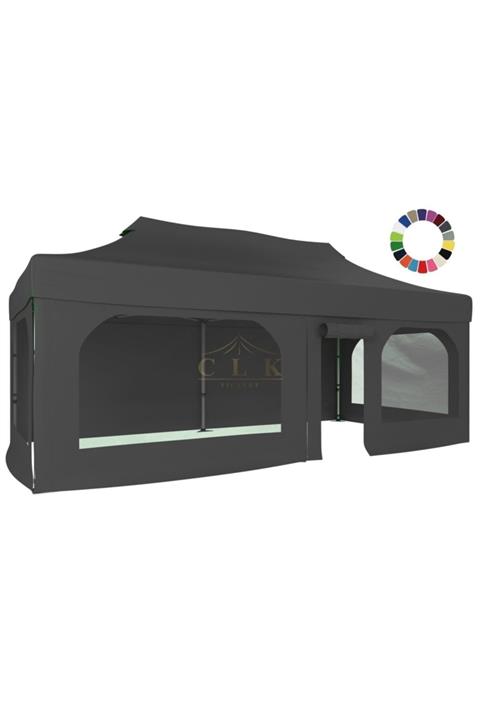 CLK Garden Clk 3x6 Katlanabilir Tente 40 Mm 2 Yan Pencereli 1 Yan Aksesuarsız 1 Yan Kapı Ve Pencereli
