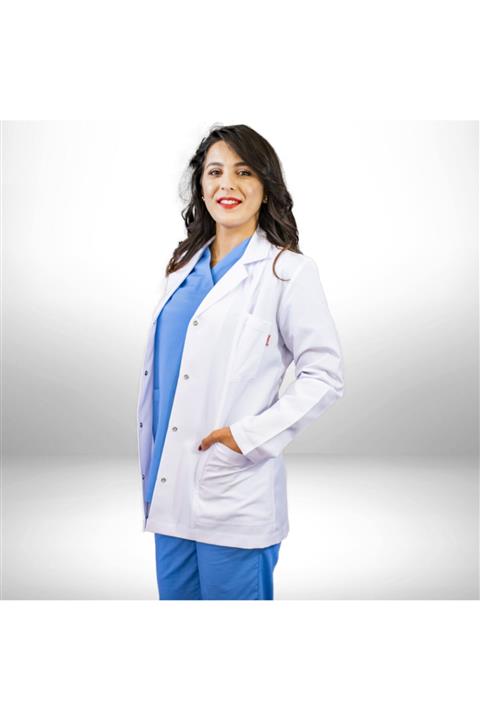 SEZA TEKSTİL Gömlek Yaka Ceket Boy Doktor/hemşire/öğretmen Lab. Önlüğü