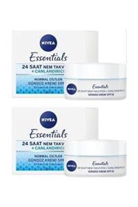 Nivea Essentials Canlandırıcı Gündüz Kremi Normal Cilt 50ml 2'li