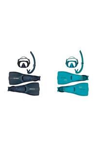 Beuchat Set Pms Atoll Play Palet, Atoll Maske, Spy Snorkel - Mavi Ultra - 40-41