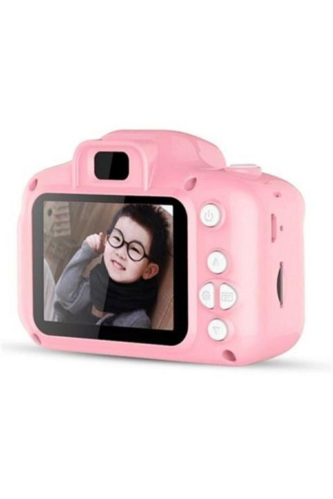 Retro Aksesuar Unisex Çocuk Pembe Mini 1080p Hd 16 Sd Kart Kamera İçin Dijital Fotoğraf Makinesi