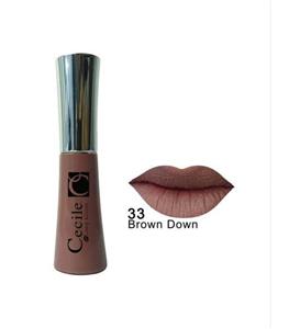 Cecile Long Kisses Lipgloss Likit Kalıcı Ruj No:33 Brown Down