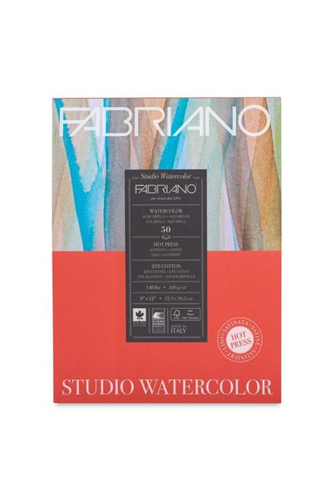 Fabriano Sıcak Basım Suluboya Bloğu : 22,9 cm x 30,5 cm : 300 gr : 50 Yaprak
