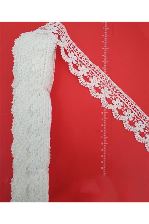 DUAYEN Güpür Dantel Brode Kenar Desen 13 Metre