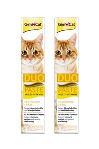 Gimcat Multi-vitamin Duo Paste Peynirli Kedi Macunu 50 gr X 2 Adet = 100 gr