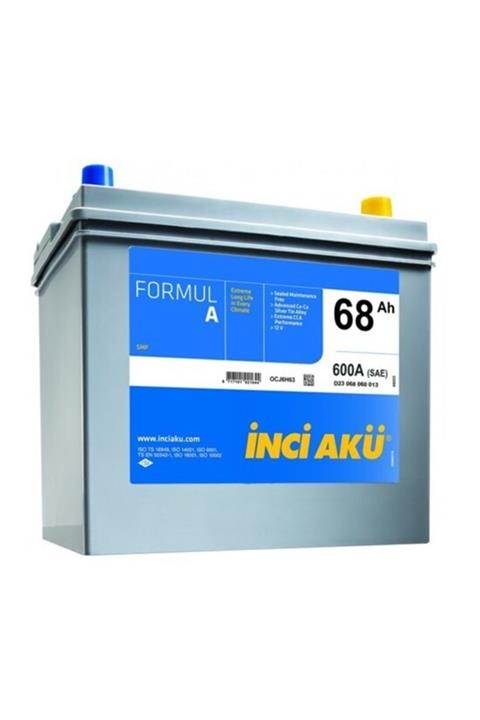 İnci Formul A Asia Hyundai 68ah 600cca Oto Akü