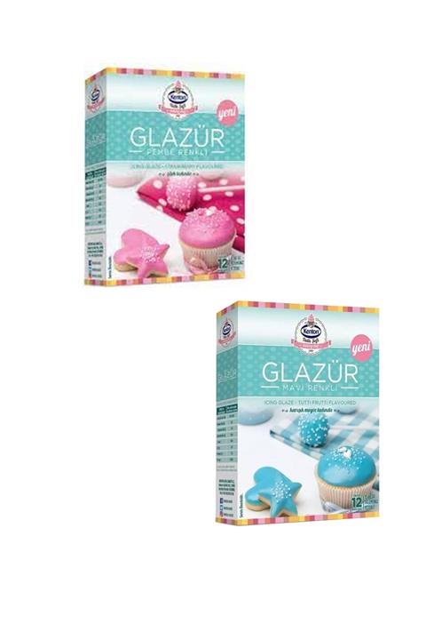 Kenton Toz Glazür 2 Adet 100 G. (pembe + Mavi)