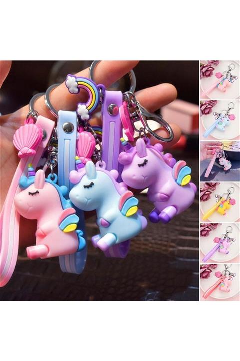 Şeker Ofisi Minnoş Unicorn Anahtarlık Mavi