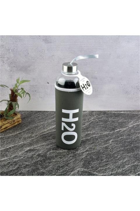 Rossel Tohana H2o Kılıflı Cam Matara 1 lt Gri H2o87101