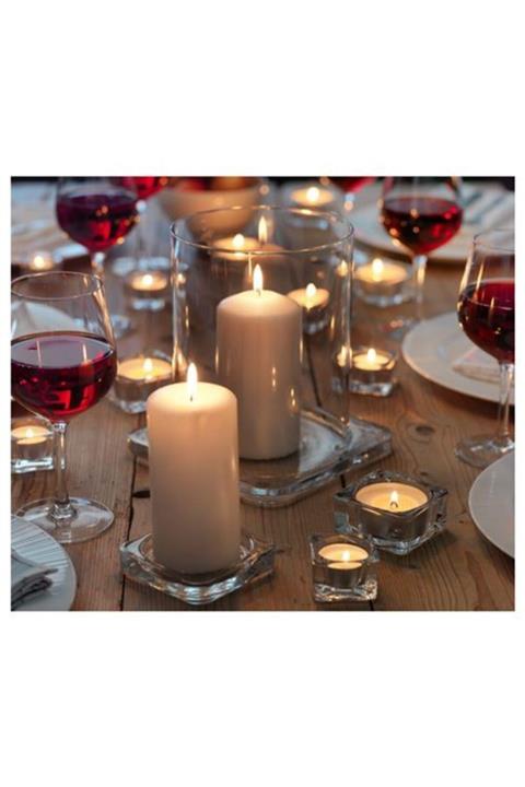 IKEA Glasıg Mum Tabağı, Cam