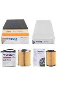 WUNDER FILTER Corsa C 1.7 Dti  Uyumlu Filtre Periyodik Bakım Seti 2002