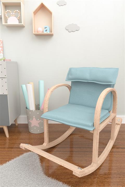 ÜÇ BAYKUŞ Çocuklar Için - Ahşap Sallanan Sandalye Dinlenme Koltuğu