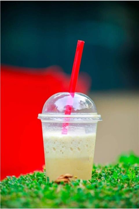 14Süs 450cc Pet Plastik Limonata Milkshake Bardağı 50 Adet Kapaklı