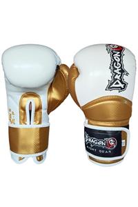 Dragon Carbon Muay Thai Boks Ve Kick-boks Eldiveni Beyaz-altın