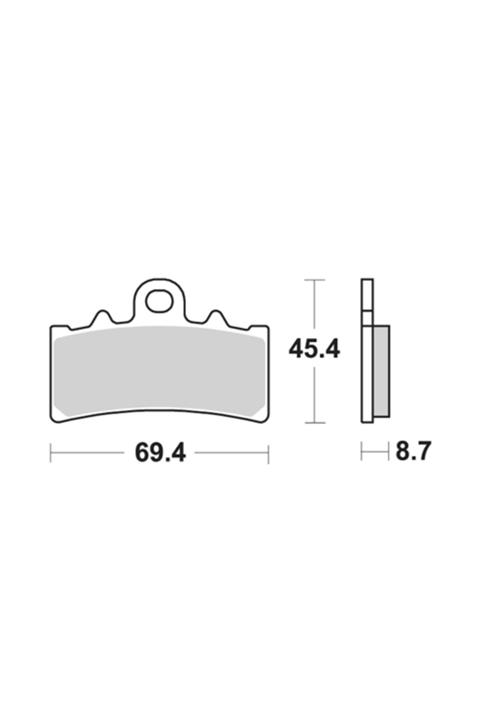 Moto Adv Garage Ktm Duke 200 Ön Fren Balatası Sinterli Braking