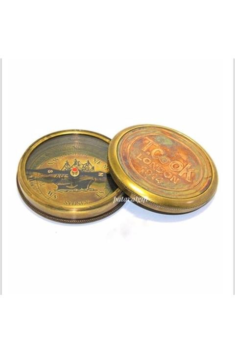 Patavat Romen Rakamlı Pirinç Pusula