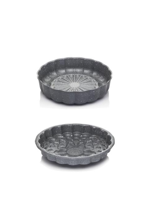 EW's Kitchenware Ews 26 Cm Ayçiçeği Desenli Kek Kalıbı + 26 Cm Selçuklu Desenli Kek Kalıbı