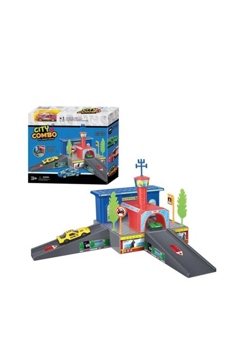 CC Oyuncak Otoparklı Araba Seti-hava Alanı Araç Pisti