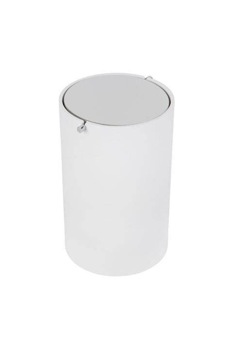 Decor Walther Çöp Kutusu Stone Beyaz / Krom Stonebemd