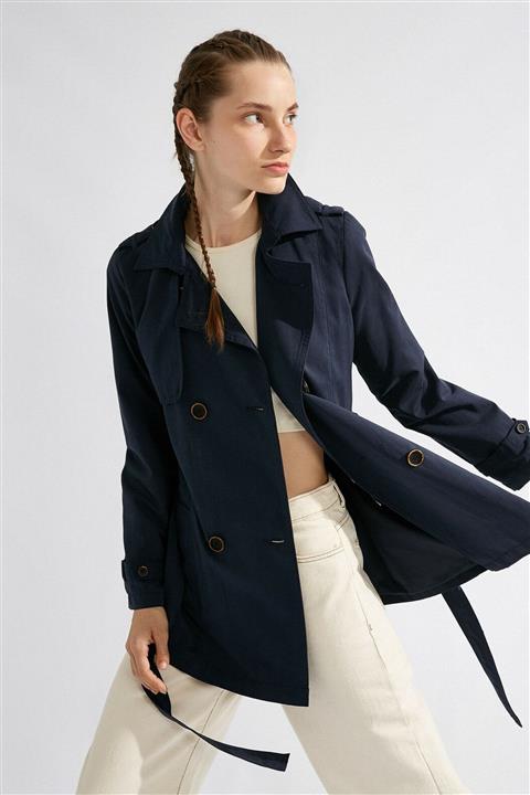 Koton Kadın Lacivert Trençkot 0YAL08522IW