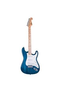 SX Stratocaster Elektro Gitar (Trans Blue)