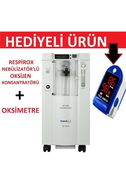 Respirox Oksijen Konsantratörü 5lt + Oksimetre Hediyeli