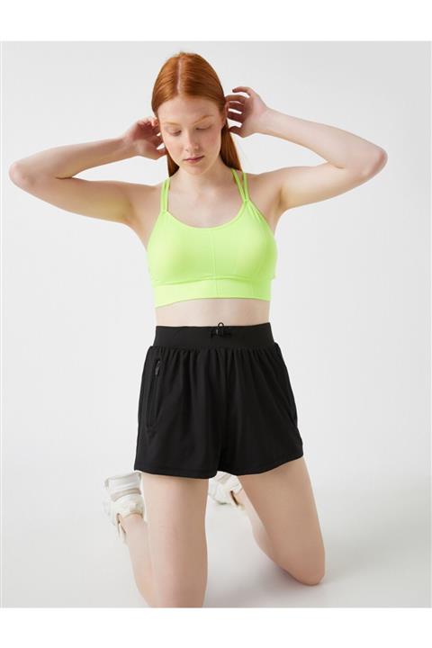 Koton Kadın Neon Yeşili Desenli Sütyen