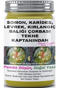 SPANA Ev Yapımı Katkısız Tekne Kaptanından Somon Karides Levrek Kırlangıç Balığı Çorbası 330gr