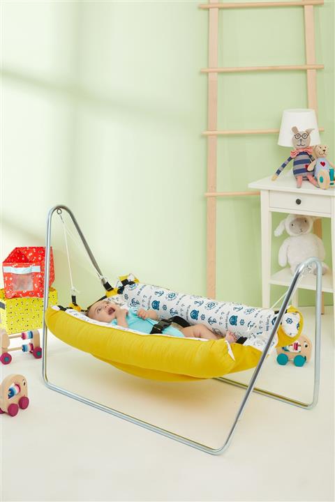 Svava Portatif Bebek Hamak Beşik (Sarı)