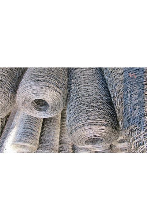 Hastel 120 cm 20 metre Uzunluğunda 7x7 Göz Aralık Örgülü Çit Teli 1,30 mm Kalınlığında