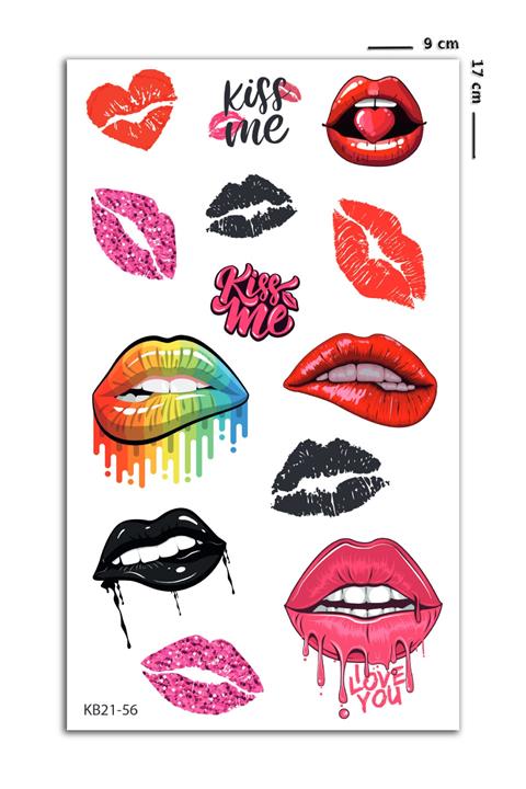 BP Tattoo Kiss Geçici Dudak Dövmesi