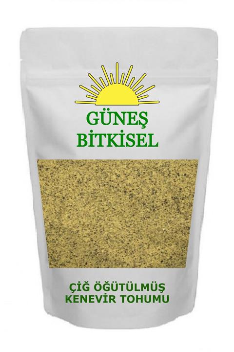 Güneş Bitkisel Organik Çiğ Öğütülmüş Kenevir Tohumu 1 Kg