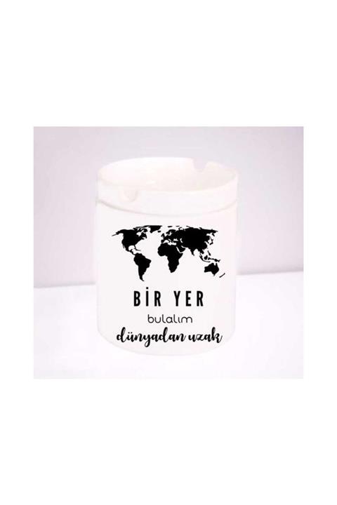 Mavera Dükkan Bir Yer Bulalım Dünyadan Uzak Seramik Küllük