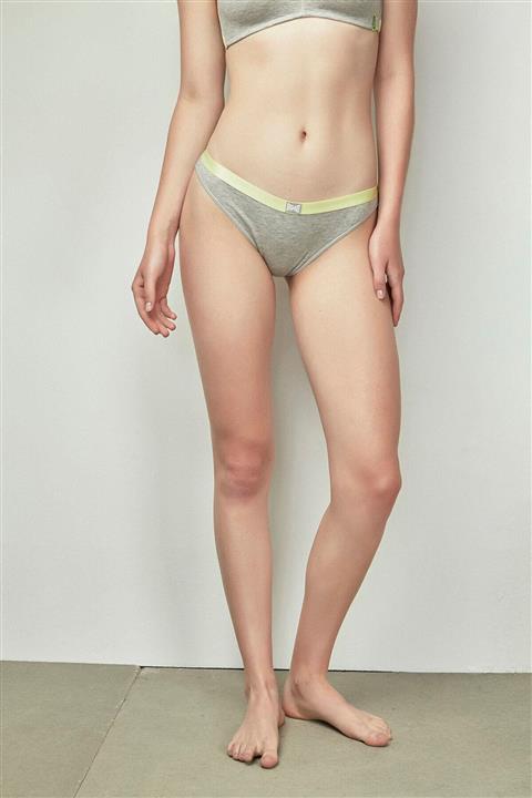 Penti Gri-melanj Bu4u Slip Külot