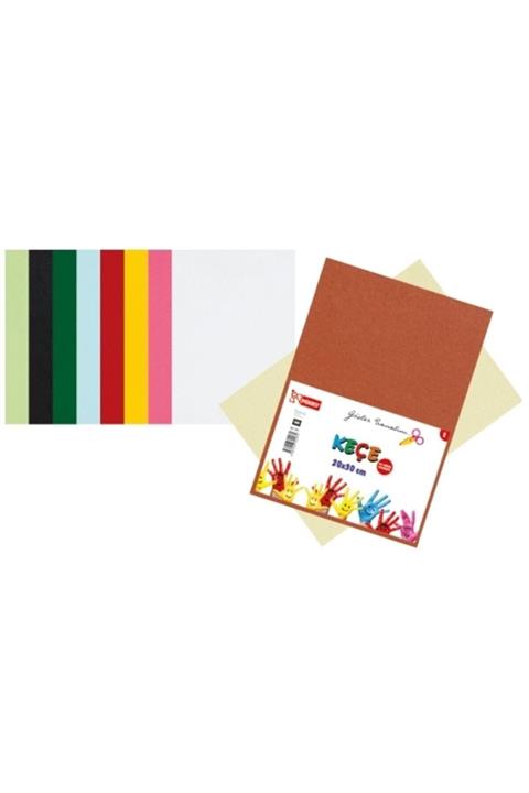 Mikro Keçe 10 Renk 20x30 Cm 10 Adet Kç-101