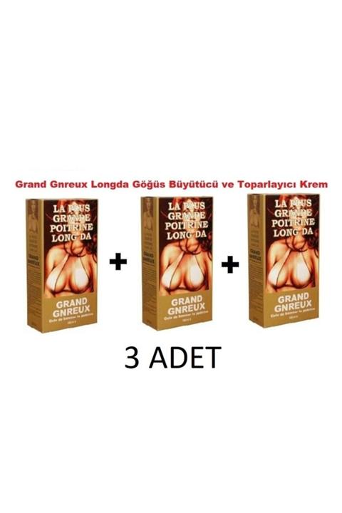 Grande Grand Gnreux Longda Gögüs Toparlayıcı Sıkılaştırıcı Krem 3 Adet