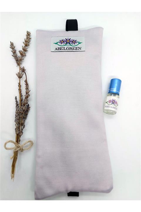 ABELGREEN Lavanta Göz Yastığı-lastikli-yoga-aromaterapi-uyku Desteği- Açık Lila Renk Pamuk Saten