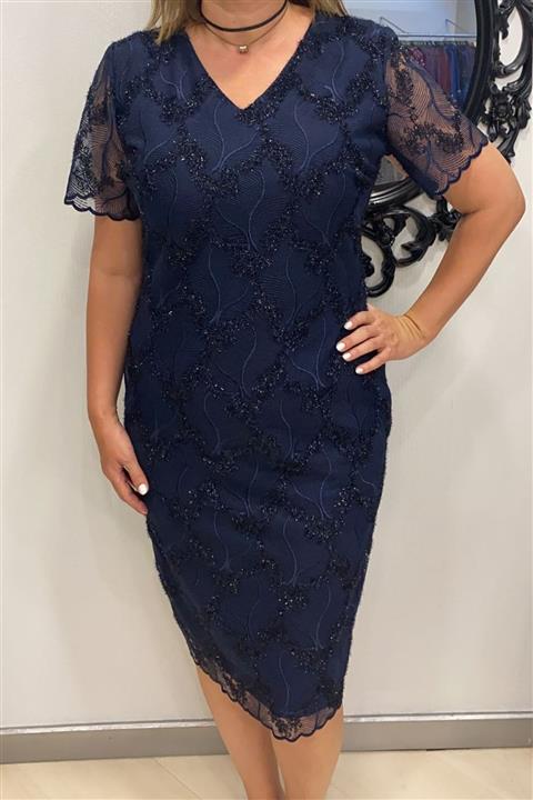 EZZE 3280 Ithal Dantel Abiye Elbise