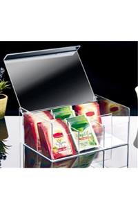 MAQYA KOZMETİK Boxup 6 Bölmeli Dikdörtgen Çay Ve Kahve Kutusu