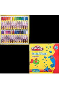 Play Doh 24 Renk Pastel Boya Play-pa004