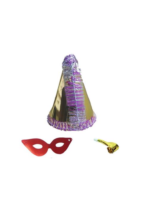 Yıldız Süs Yılbaşı Şapka Kotyon Set Yeşil