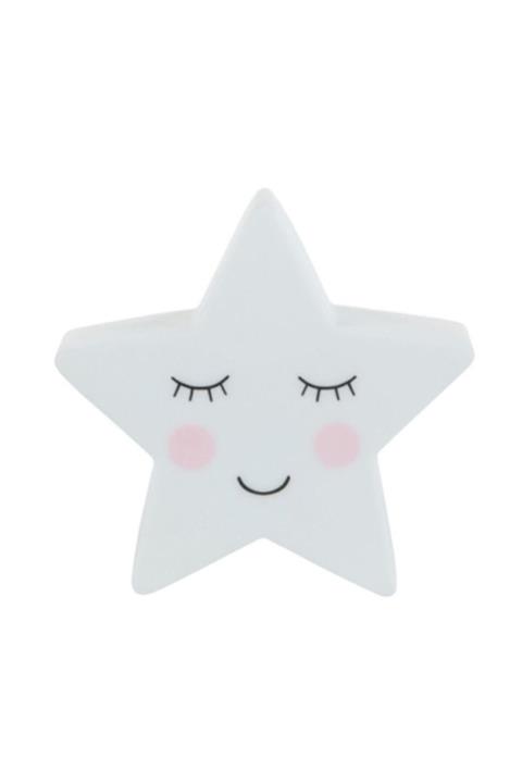 ELBA Silikon Led Işıklı Yıldız Gece Lambası Çocuk Odası - Beyaz