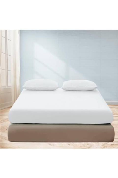 Süper's Battal Boy Ranforce Dokuma Lastikli Çarşaf Takımı ( Beyaz )