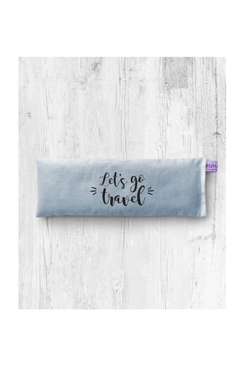 Ruhanda Let's Go Travel Lavantalı Mavi Göz Yastığı - Kılıflı