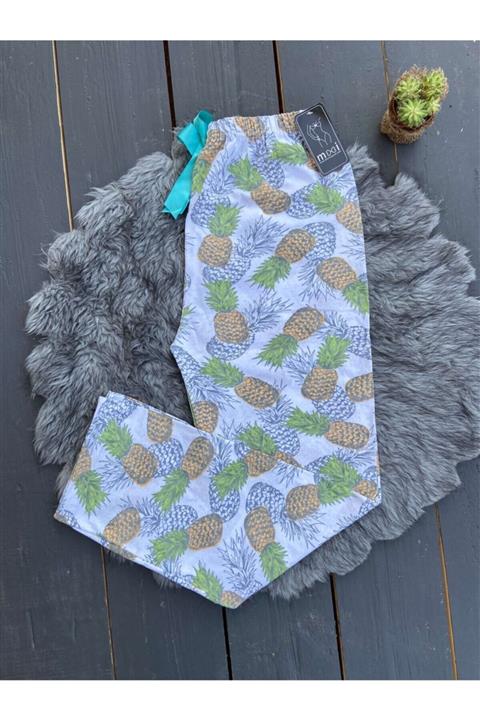 MOOİ Kırık Beyaz Desenli Tekli Pijama