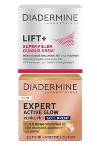 Diadermine Expert Active Glow Yenileyici Gece Kremi+lift+ Superfiller Yaşlanma Karşıtı Gündüz Kremi